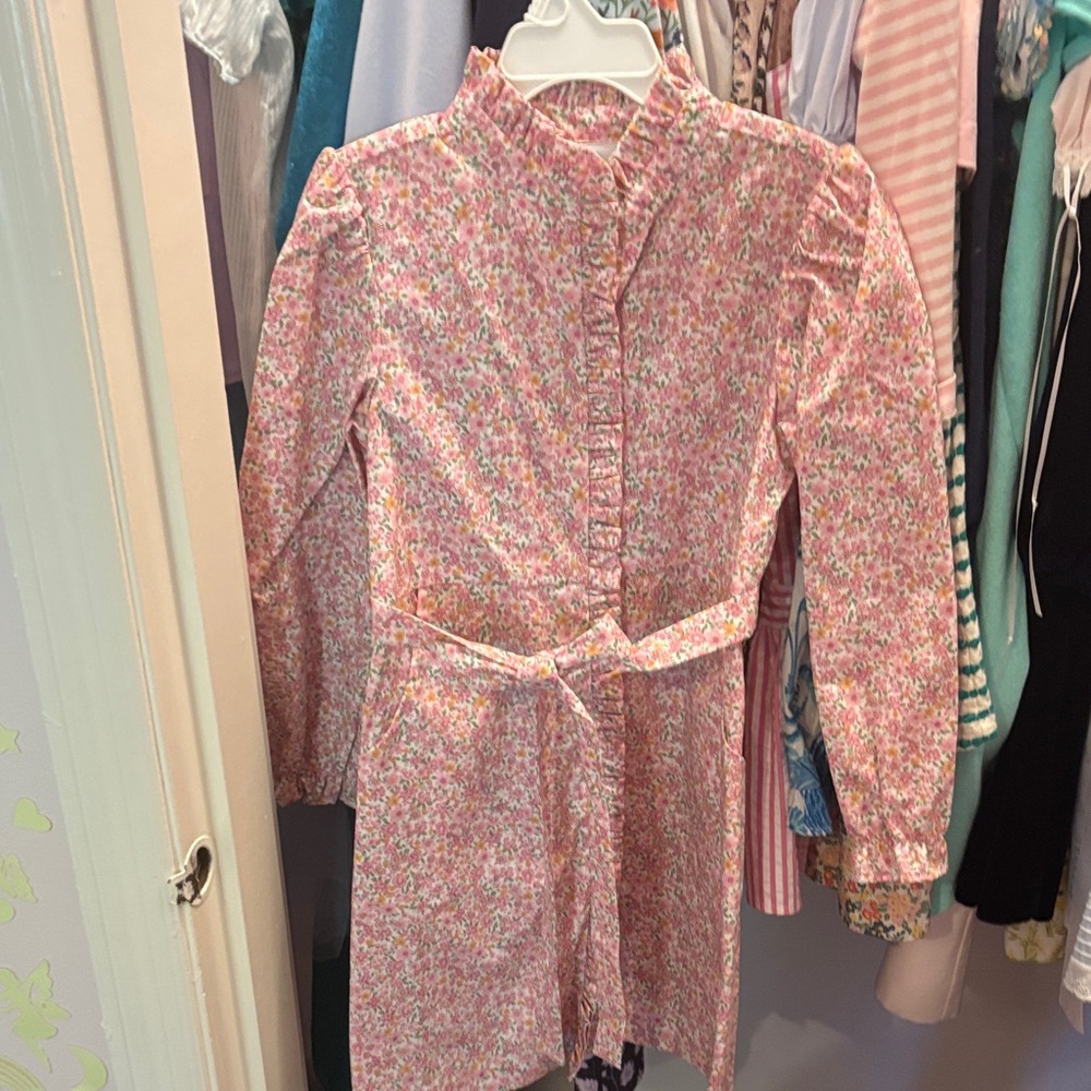 Little English Pink Floral Kids Dress